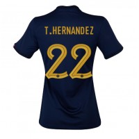 Francúzsko Theo Hernandez #22 Domáci Ženy futbalový dres MS 2022 Krátky Rukáv